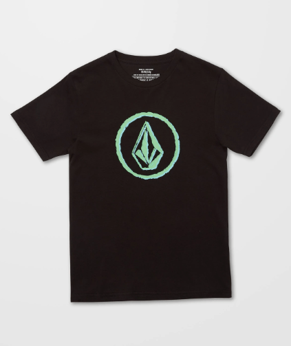 Volcom Apparel & Accessories Small (age 8) Volcom Circle Stones T Shirt Black (Boys)