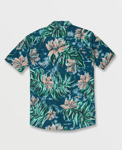 Volcom Shirt Volcom Marble Floral Shirt - Aged Indigo