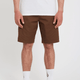 Volcom Frickin Ew Elasticated Waist 19" Short - Tobacco